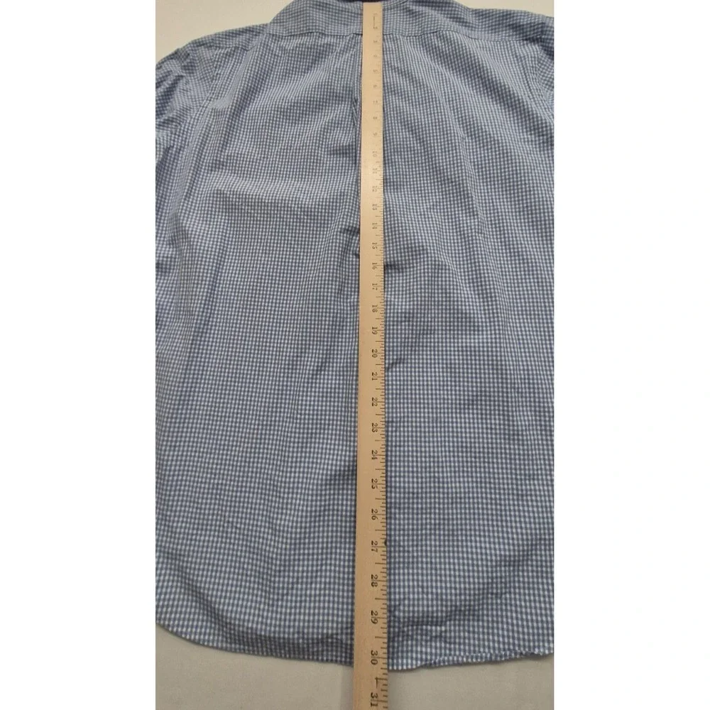 Ralph Lauren men's blue check classic fit long sleeve‎ dress shirt 16.5 (34/35)